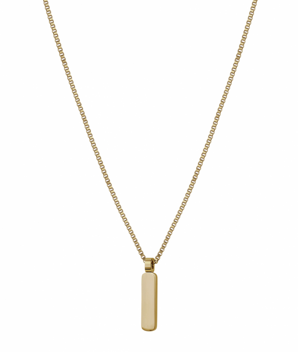 BOONE Plate Necklace Gold in the group Men's jewelry at SCANDINAVIAN JEWELRY DESIGN (380437)