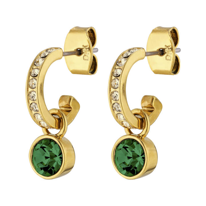 DESSA Gold GREEN in the group Earrings / Gold Earrings at SCANDINAVIAN JEWELRY DESIGN (390011)