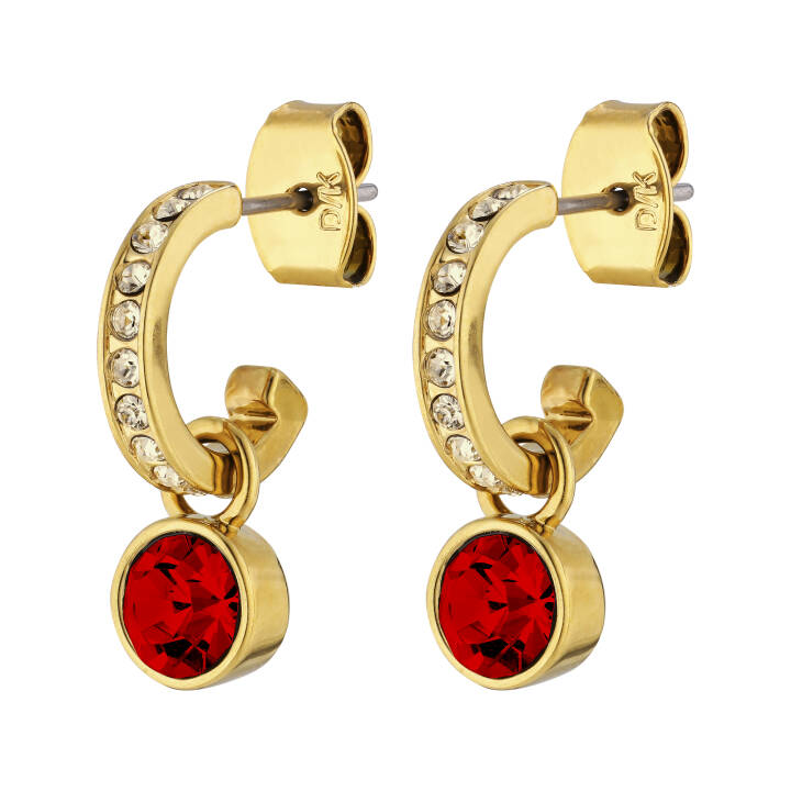 DESSA Gold RED in the group Earrings / Gold Earrings at SCANDINAVIAN JEWELRY DESIGN (390012)