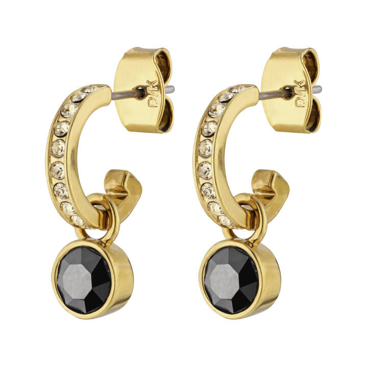 DESSA Gold BLACK in the group Earrings / Gold Earrings at SCANDINAVIAN JEWELRY DESIGN (390014)