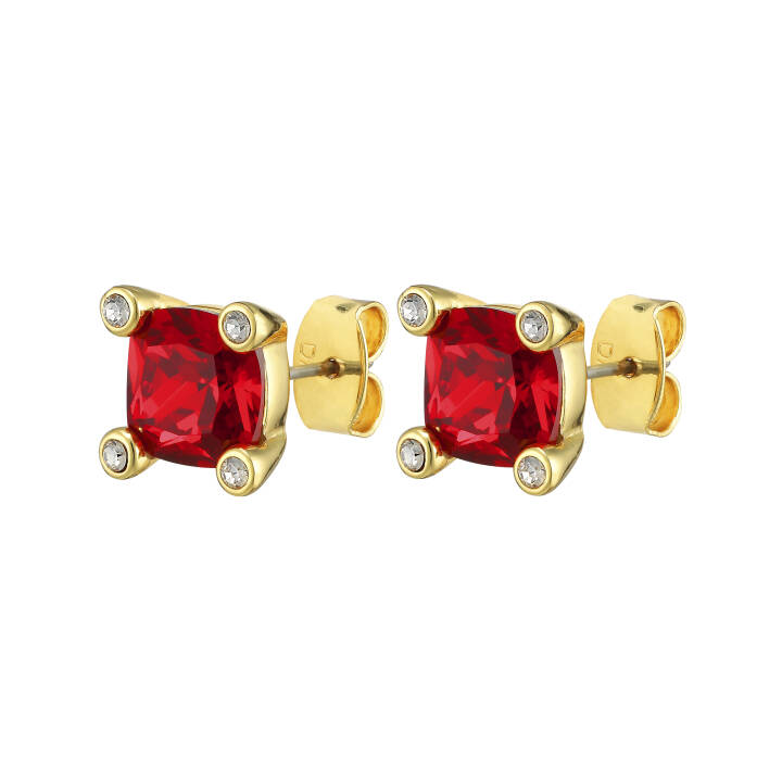 CLARA Gold RED in the group Earrings / Gold Earrings at SCANDINAVIAN JEWELRY DESIGN (390046)