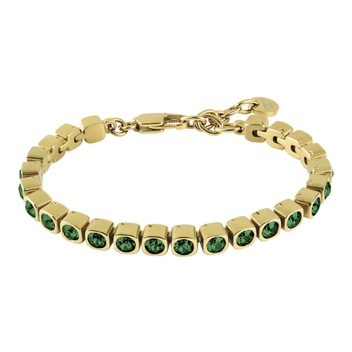CORY Gold GREEN in the group Bracelets / Gold Bracelets at SCANDINAVIAN JEWELRY DESIGN (390091)