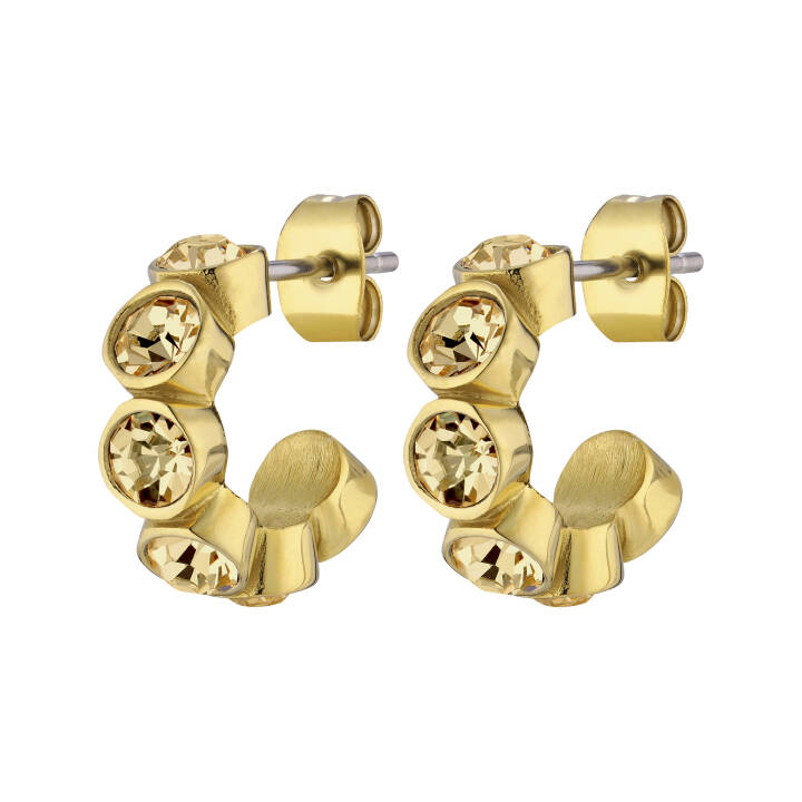 JENNA Gold GOLDEN in the group Earrings / Gold Earrings at SCANDINAVIAN JEWELRY DESIGN (390105)