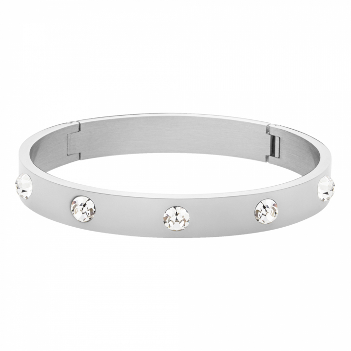 BELLA I Silver CRYSTAL in the group Bracelets / Silver Bracelets at SCANDINAVIAN JEWELRY DESIGN (390111)