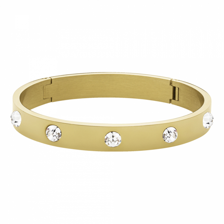 BELLA I Gold CRYSTAL in the group Bracelets / Gold Bracelets at SCANDINAVIAN JEWELRY DESIGN (390112)