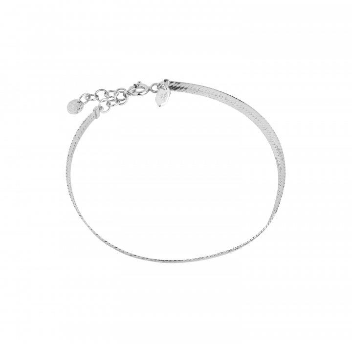 Sentiero Bracelet (S/M) - Silver (One) in the group Bracelets / Silver Bracelets at SCANDINAVIAN JEWELRY DESIGN (400241AG)