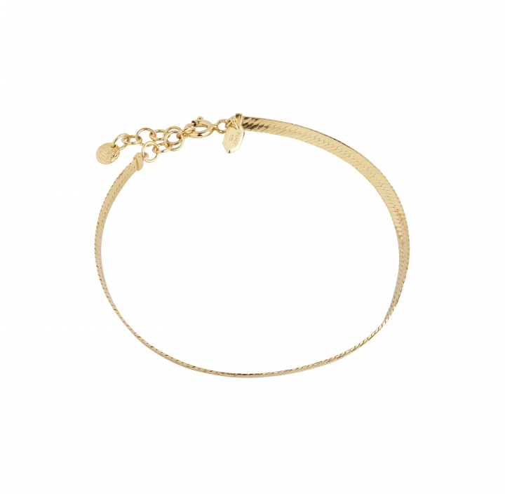 Sentiero Bracelet (S/M) - Goldplated Silver (One) in the group Bracelets / Gold Bracelets at SCANDINAVIAN JEWELRY DESIGN (400241YG)