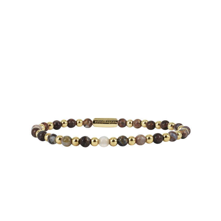 MIZA Bracelets Melange/Gold in the group Bracelets at SCANDINAVIAN JEWELRY DESIGN (400425)