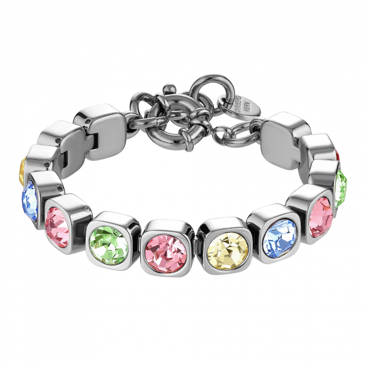 CONIAN Silver MULTI PASTEL in the group Bracelets / Silver Bracelets at SCANDINAVIAN JEWELRY DESIGN (420127)