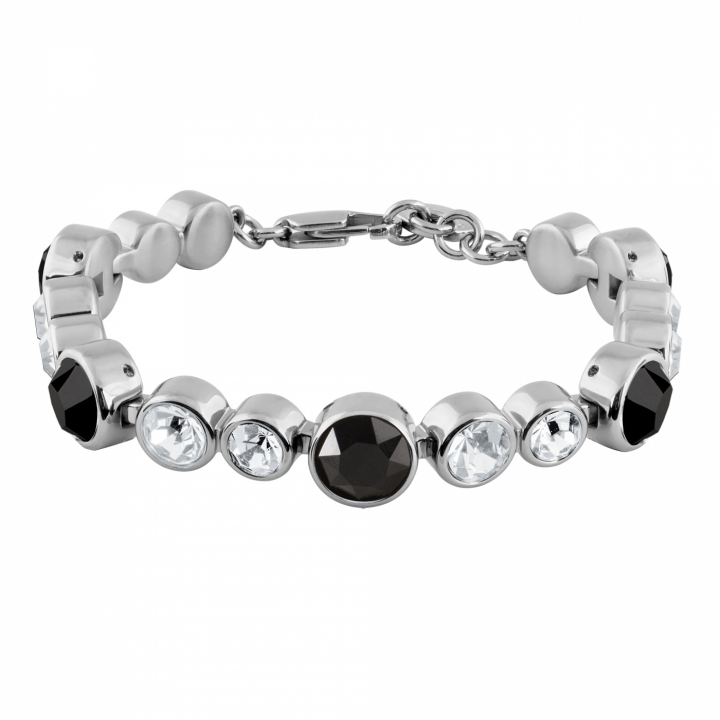 CALICE Silver BLACK / CRYSTAL Bracelets in the group Bracelets / Silver Bracelets at SCANDINAVIAN JEWELRY DESIGN (430028)