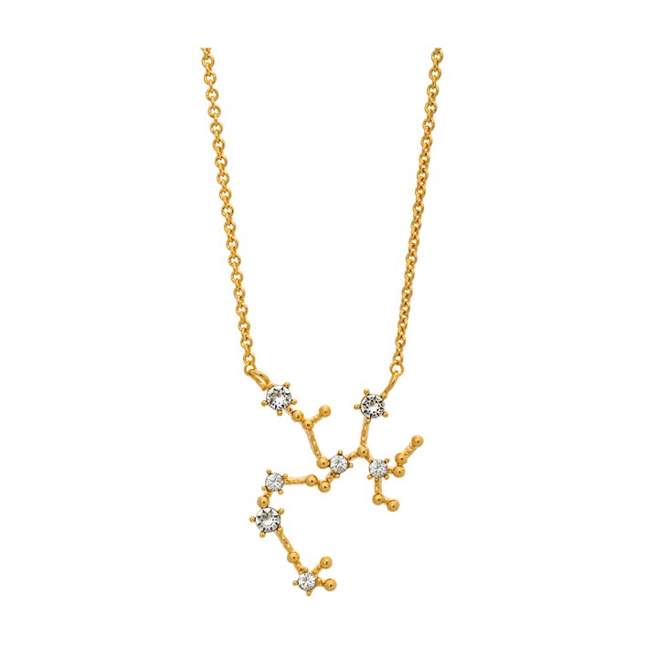 Sagittarius (Skytten) star sign Necklaces - Crystal (Gold) in the group Necklaces / Gold Necklaces at SCANDINAVIAN JEWELRY DESIGN (43004)