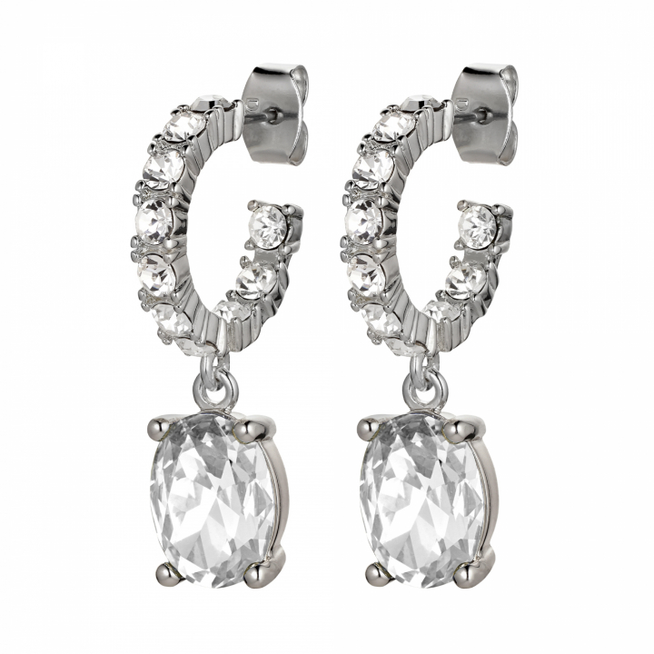 BARBARA Silver CRYSTAL Earring in the group Earrings / Silver Earrings at SCANDINAVIAN JEWELRY DESIGN (430040)