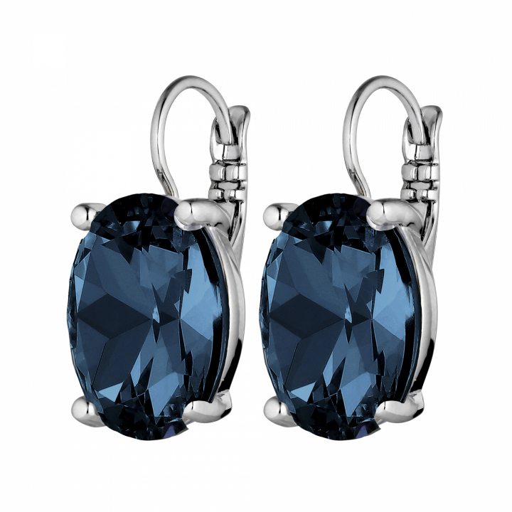 CHANTAL Silver ROYAL BLUE Earring in the group Earrings / Silver Earrings at SCANDINAVIAN JEWELRY DESIGN (430080)