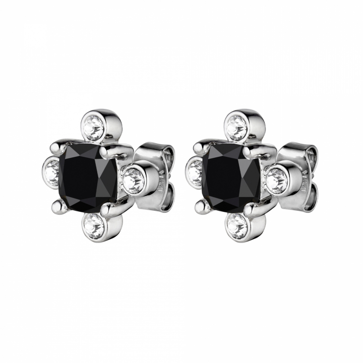 GIGI Silver BLACK Earring in the group Earrings / Silver Earrings at SCANDINAVIAN JEWELRY DESIGN (430114)