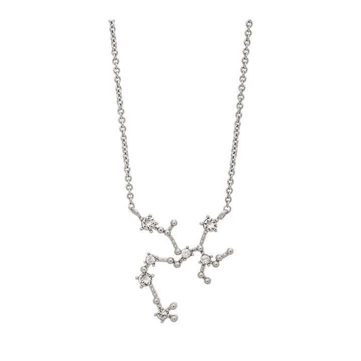 Sagittarius (Skytten) star sign Necklaces - Crystal (silver) in the group Necklaces / Silver Necklaces at SCANDINAVIAN JEWELRY DESIGN (43016)