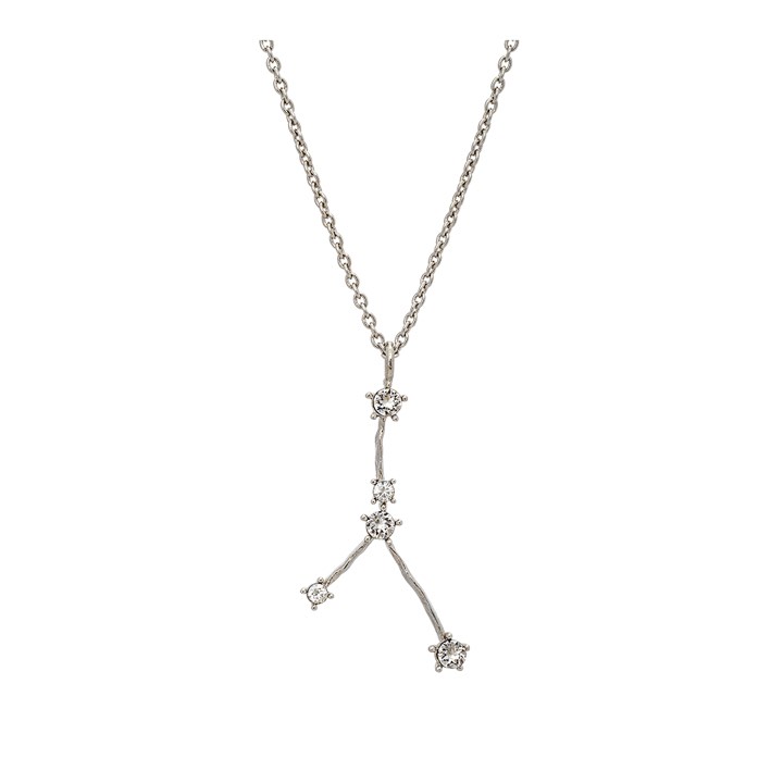 Cancer (Kräftan) star sign Necklaces - Crystal (silver) in the group Necklaces / Silver Necklaces at SCANDINAVIAN JEWELRY DESIGN (43022)