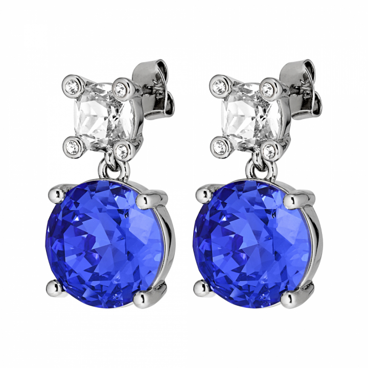 NICOLA Silver  SAPPHIRE in the group Earrings / Silver Earrings at SCANDINAVIAN JEWELRY DESIGN (440011)