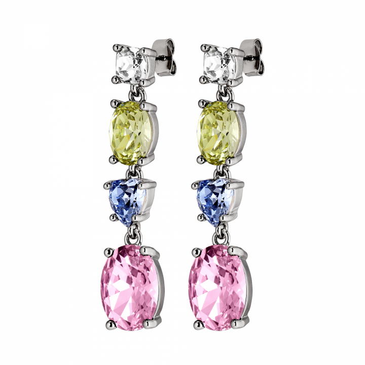 CARMEN Silver PASTEL MULTI in the group Earrings / Silver Earrings at SCANDINAVIAN JEWELRY DESIGN (440021)