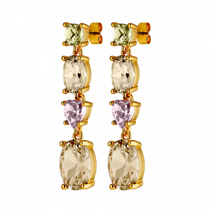 CARMEN Gold GOLDEN in the group Earrings / Gold Earrings at SCANDINAVIAN JEWELRY DESIGN (440022)