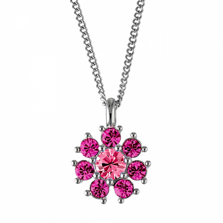 DELISE Silver PINK in the group Necklaces / Silver Necklaces at SCANDINAVIAN JEWELRY DESIGN (440031)