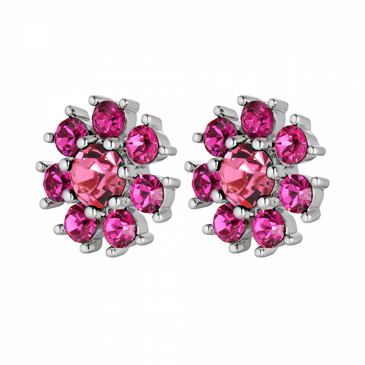 AUDE Silver PINK in the group Earrings / Silver Earrings at SCANDINAVIAN JEWELRY DESIGN (440037)