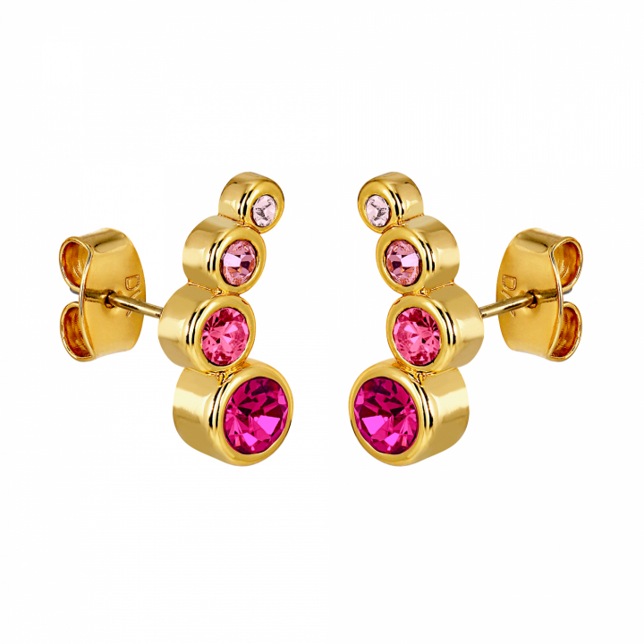 AGNES Gold ROSE in the group Earrings / Gold Earrings at SCANDINAVIAN JEWELRY DESIGN (440043)