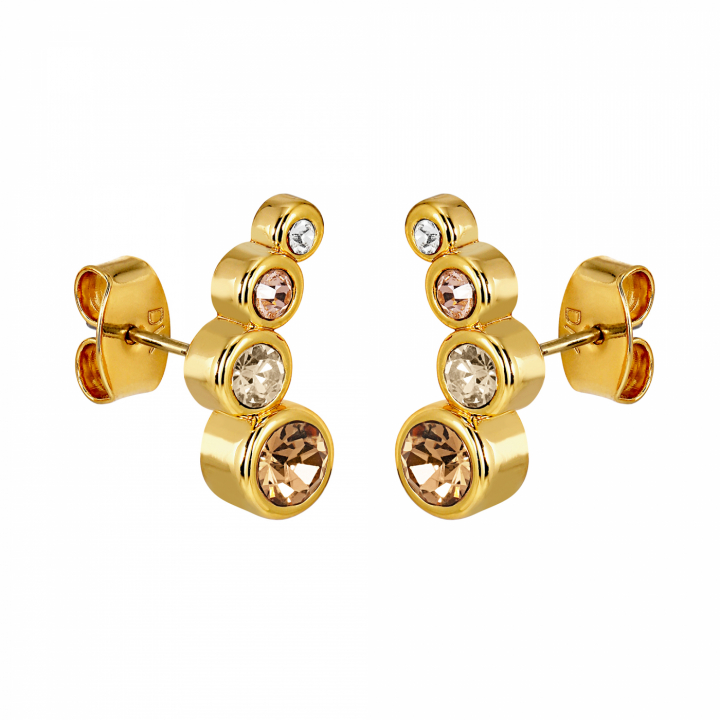 AGNES Gold GOLDEN in the group Earrings / Gold Earrings at SCANDINAVIAN JEWELRY DESIGN (440046)