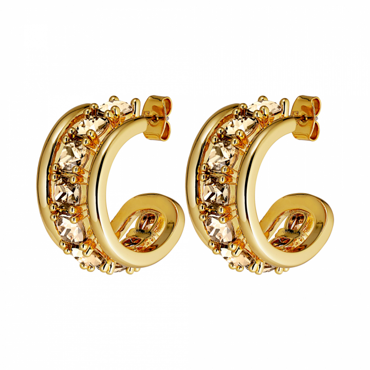 HELEN Gold GOLDEN in the group Earrings / Gold Earrings at SCANDINAVIAN JEWELRY DESIGN (440053)