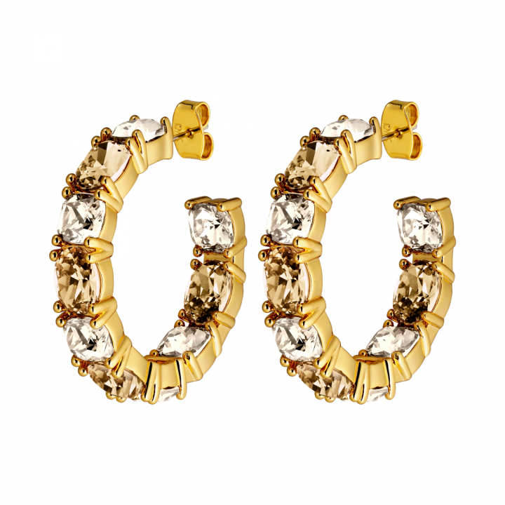 GRETIA Gold GOLDEN in the group Earrings / Gold Earrings at SCANDINAVIAN JEWELRY DESIGN (440070)
