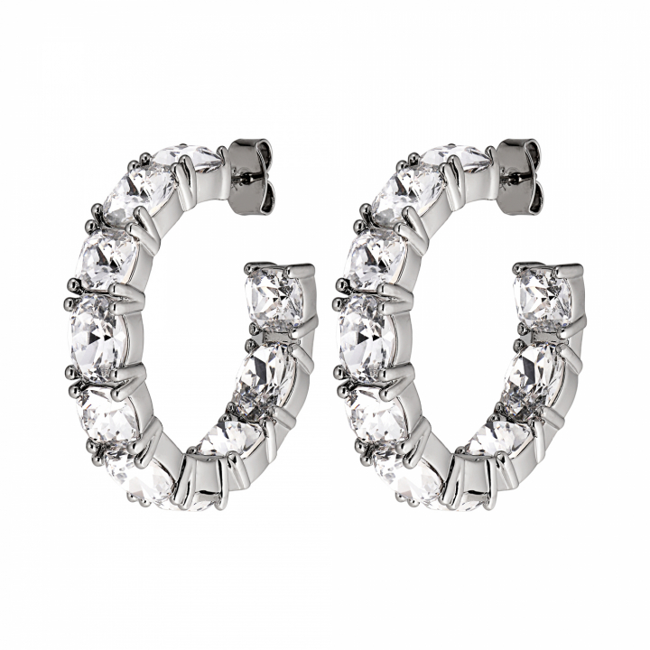 GRETIA Silver CRYSTAL in the group Earrings / Silver Earrings at SCANDINAVIAN JEWELRY DESIGN (440071)