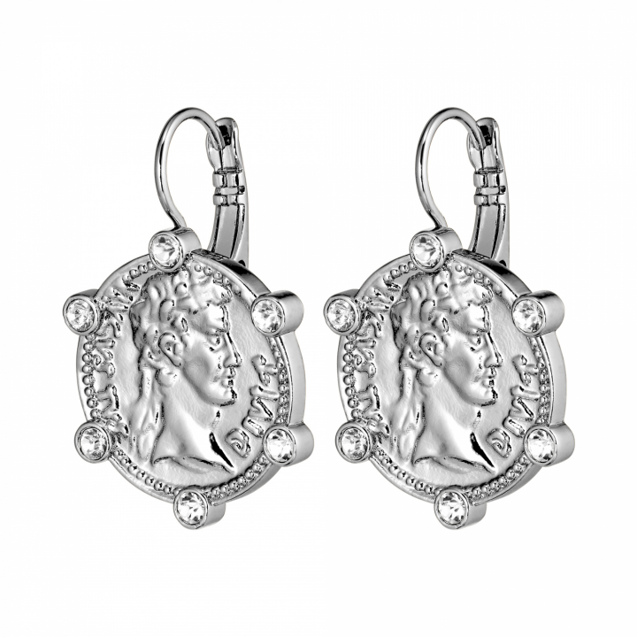 COMO Silver CRYSTAL in the group Earrings / Silver Earrings at SCANDINAVIAN JEWELRY DESIGN (440119)