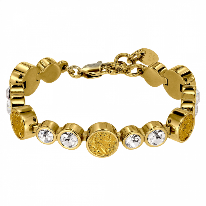AUGUSTA Gold CRYSTAL in the group Bracelets / Gold Bracelets at SCANDINAVIAN JEWELRY DESIGN (440144)