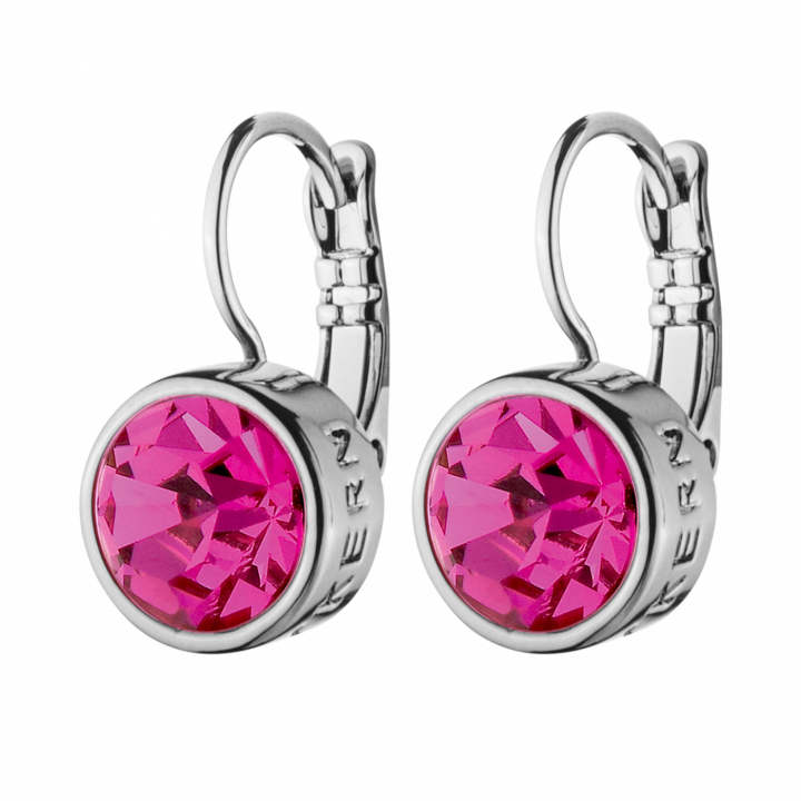 LOUISE Silver PINK in the group Earrings / Silver Earrings at SCANDINAVIAN JEWELRY DESIGN (440164)