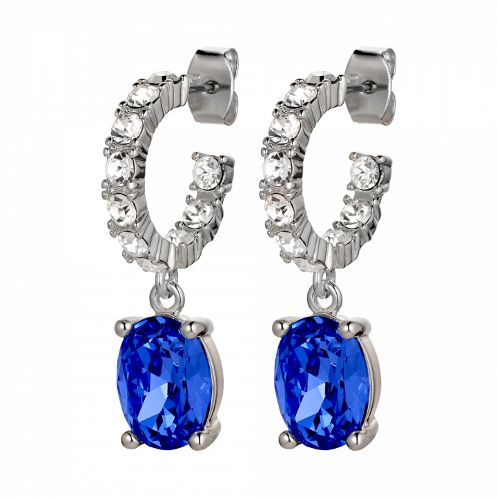BARBARA Silver SAPPHIRE in the group Earrings / Silver Earrings at SCANDINAVIAN JEWELRY DESIGN (440168)