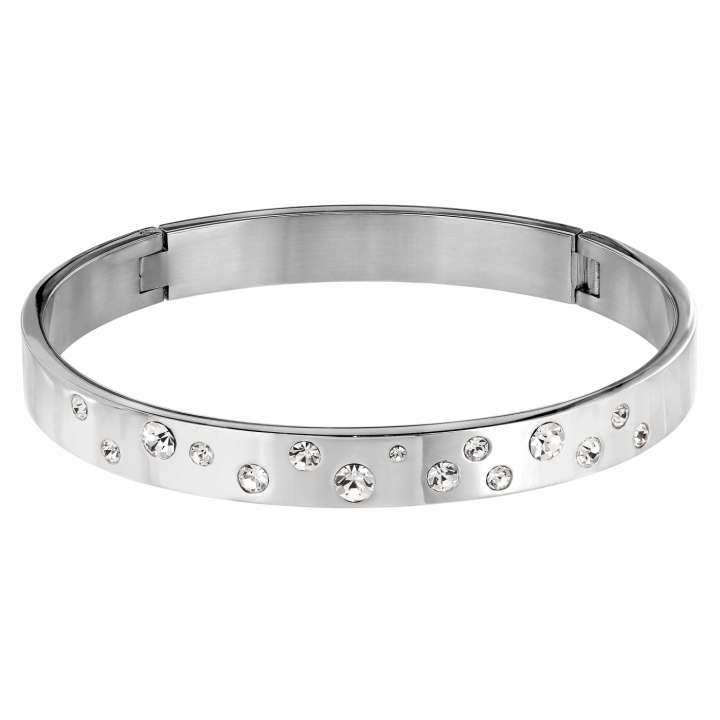 CLARE I Silver CRYSTAL in the group Bracelets / Silver Bracelets at SCANDINAVIAN JEWELRY DESIGN (440197)