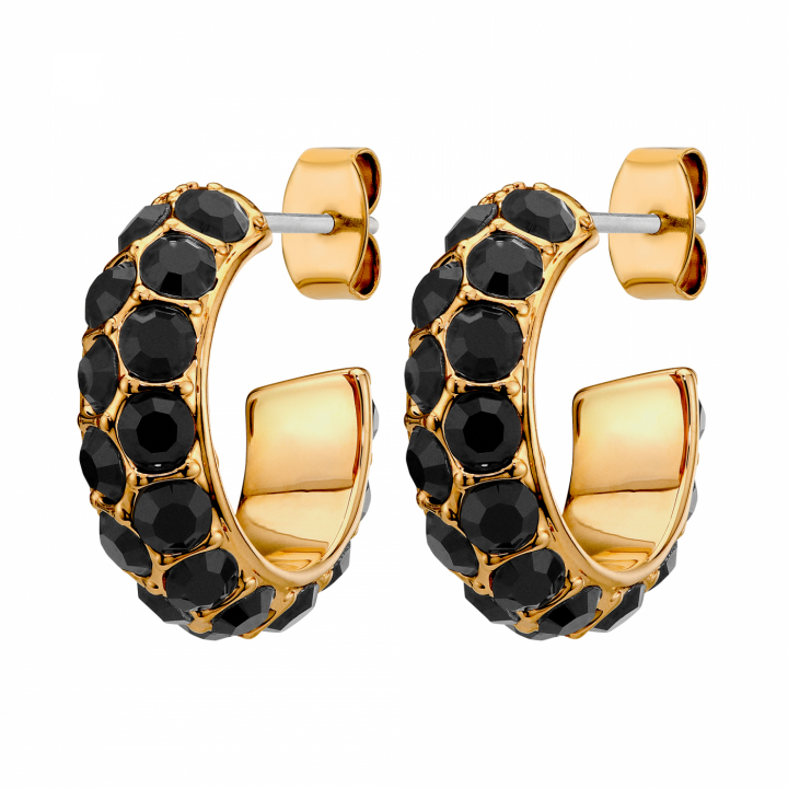 HEIDI SG BLACK in the group Earrings / Gold Earrings at SCANDINAVIAN JEWELRY DESIGN (450056)