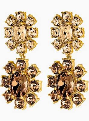 LINA SG BROWN/GOLDEN in the group Earrings / Gold Earrings at SCANDINAVIAN JEWELRY DESIGN (450074)