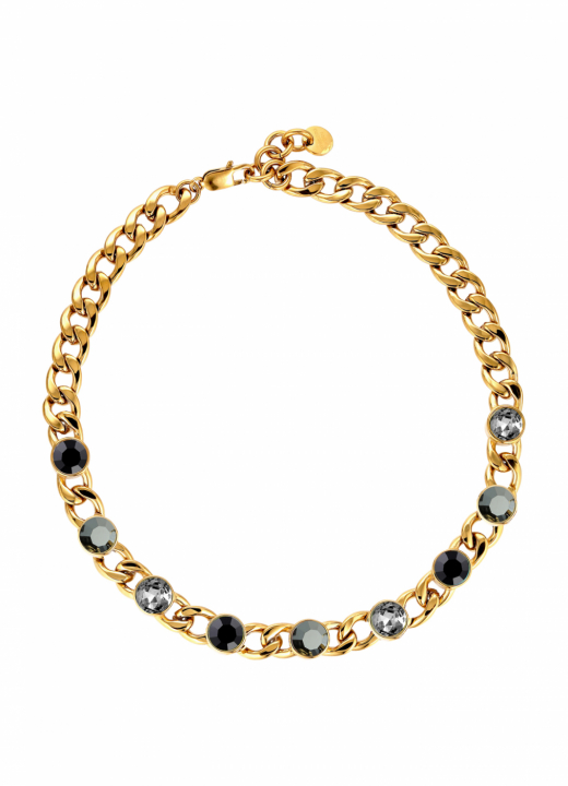 CAMELA SG BLACK MIX in the group Necklaces / Gold Necklaces at SCANDINAVIAN JEWELRY DESIGN (450173)