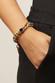 ARIANE SG BLACK MIX Bracelet in the group Bracelets / Gold Bracelets at SCANDINAVIAN JEWELRY DESIGN (450175)