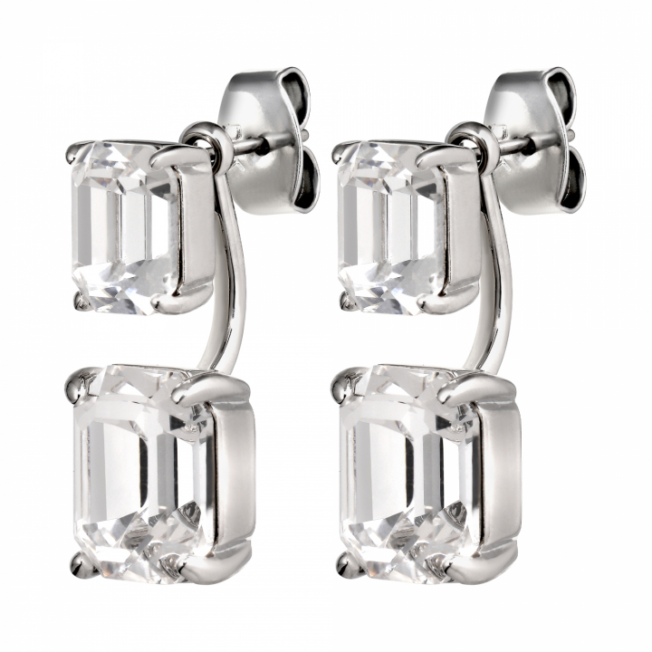 TETI SS CRYSTAL Earrings Silver in the group Earrings / Silver Earrings at SCANDINAVIAN JEWELRY DESIGN (460008)