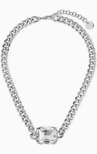 TAGONA CRYSTAL Necklace Silver in the group Necklaces / Silver Necklaces at SCANDINAVIAN JEWELRY DESIGN (460534)