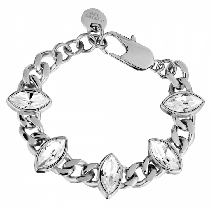 ZELKO SS CRYSTAL Bracelet Silver in the group Bracelets / Silver Bracelets at SCANDINAVIAN JEWELRY DESIGN (470053)