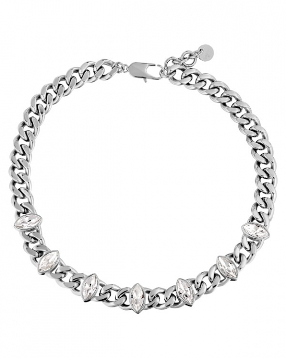 PUNICA SS CRYSTAL NECKLACE SILVER in the group Necklaces / Silver Necklaces at SCANDINAVIAN JEWELRY DESIGN (470058)