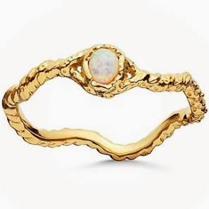 Lisa ring (Gold) in the group Rings / Gold Rings at SCANDINAVIAN JEWELRY DESIGN (4745A)