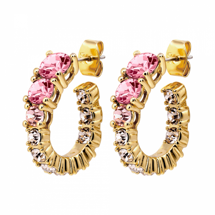 KOLOS SG ROSE Earrings Gold in the group Earrings / Gold Earrings at SCANDINAVIAN JEWELRY DESIGN (480025)