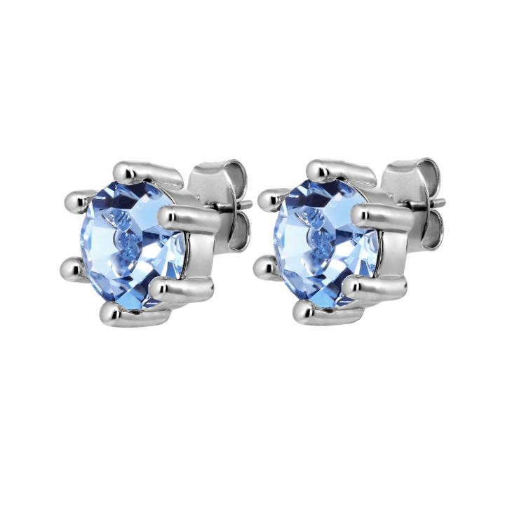 CRAZE SS LIGHT BLUE Earrings Silver in the group Earrings / Silver Earrings at SCANDINAVIAN JEWELRY DESIGN (480072)