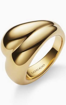 Tryvann Trail Ring Goldplated Silver in the group Rings / Gold Rings at SCANDINAVIAN JEWELRY DESIGN (500483YG)