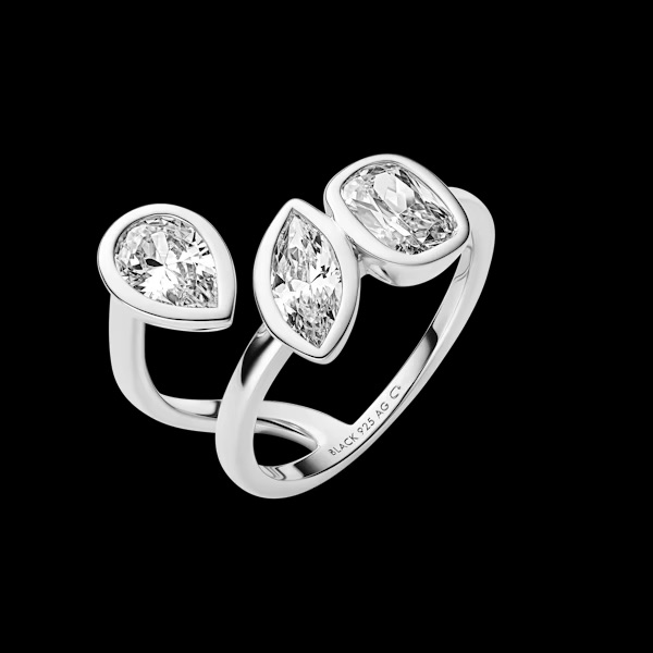 You & Me Baby Ring Silver in the group Rings / Silver Rings at SCANDINAVIAN JEWELRY DESIGN (500490AG)