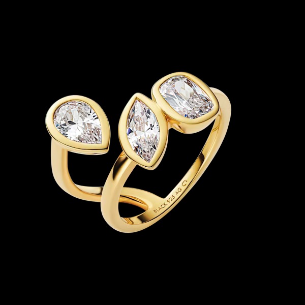 You & Me Baby Ring Gold in the group Rings / Gold Rings at SCANDINAVIAN JEWELRY DESIGN (500490YG)
