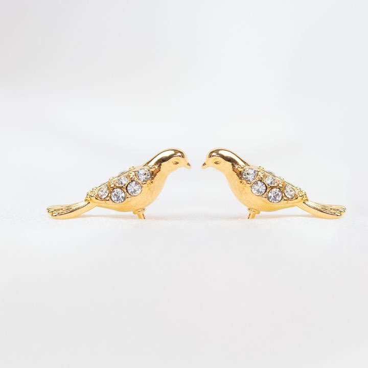 Eden Earring - Crystal (Gold) in the group Earrings / Gold Earrings at SCANDINAVIAN JEWELRY DESIGN (62741)